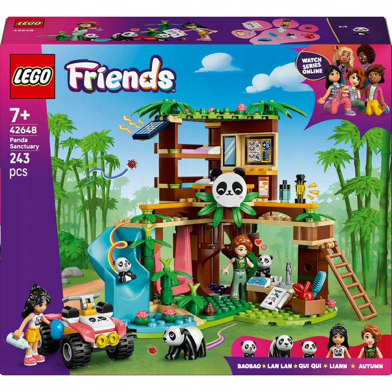 Lego Friends 42648. Starostlivosť o pandy v rezervácii